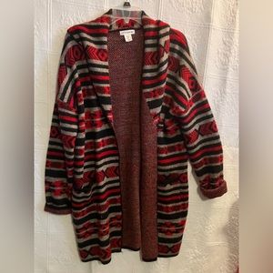 Size M Medium Artisan Open Front Sweater Cardigan Gorgeous